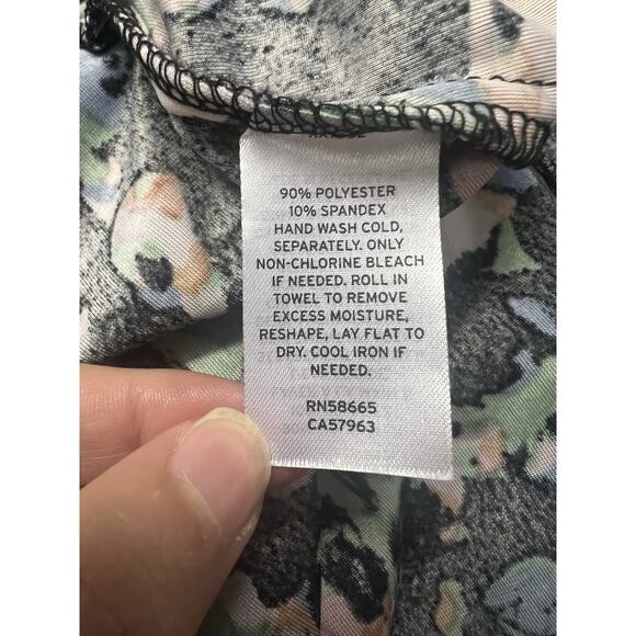 Open Edit Fit & Flare Velvet Dress Side Pockets Black Floral Open Back Size S - Picture 11 of 13